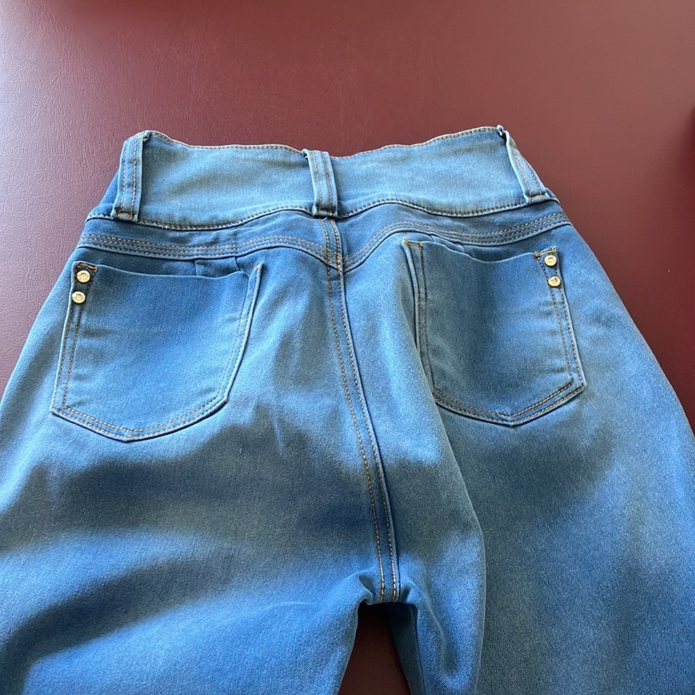 Sexy Af Lamasini jeans stretch faded blue denim 24” waist